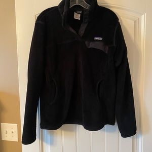 Patagonia Re-Tool T-snap pullover. Black size Large